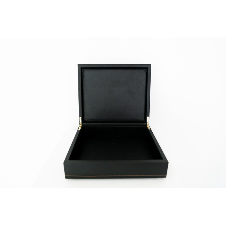 LUXURY ART IN A BOX Faux Leather Decorative Box Wayfair